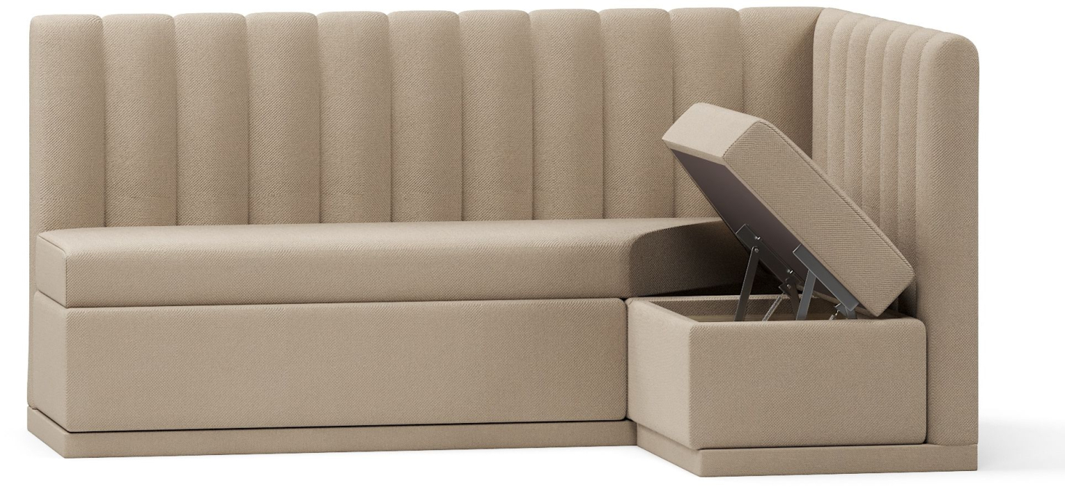 Диваны угловые, Кухонный угловой нераскладной диван Кафф, велюр