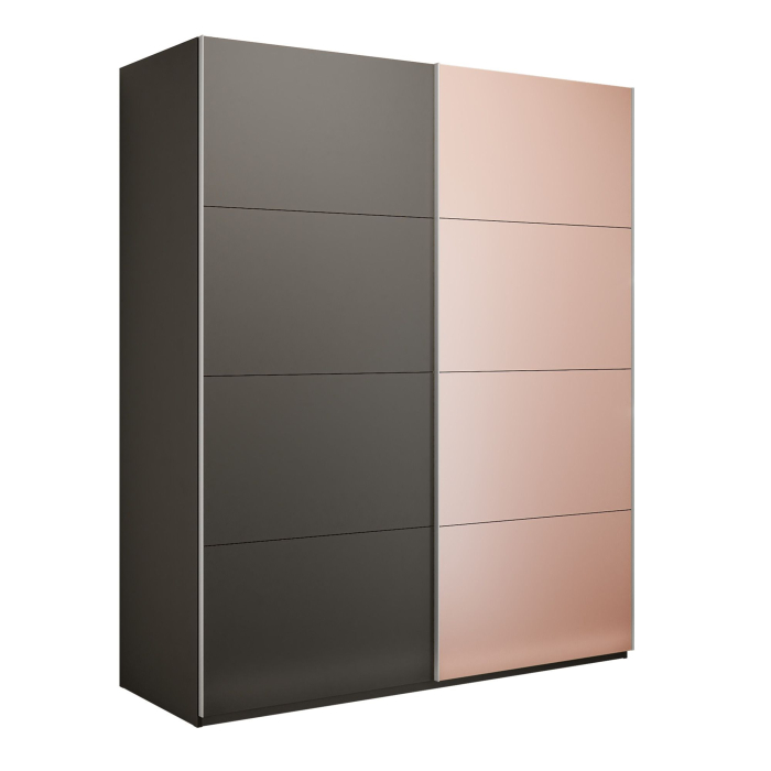 Шкафы-купе 2-х дверные, Шкаф-купе Эста 2-х дверный ДСП/Стекла пудра/Доводчик 200х66х240