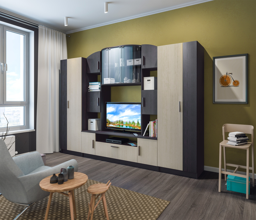 Стенки для гостиной, Макарена СБ-2615 Стенка