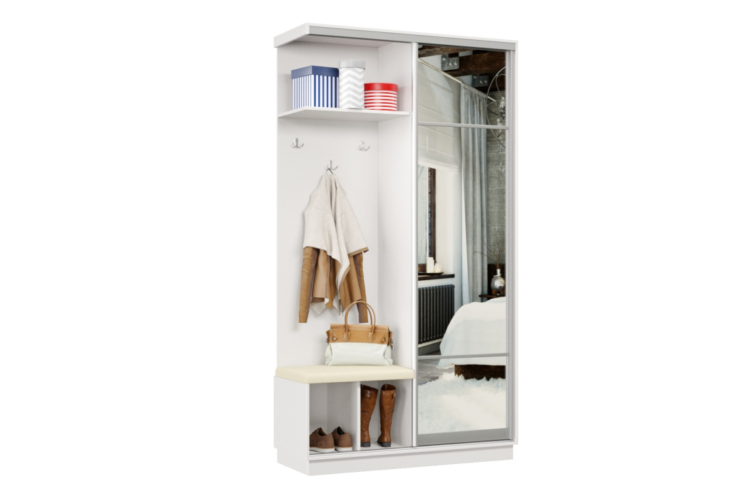 Прихожие, Прихожая Премьер 01 Лайт 11 Левая Мягкая