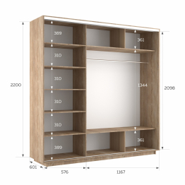 Шкаф-купе Экспресс 3-х дверный Фотопечать Шары Стекла 180х60х220