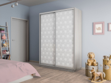 Шкафы-купе 2-х дверные, Шкаф-купе Экспресс 2-х дверный Фотопечать Калейдоскоп Стекла 120х45х240