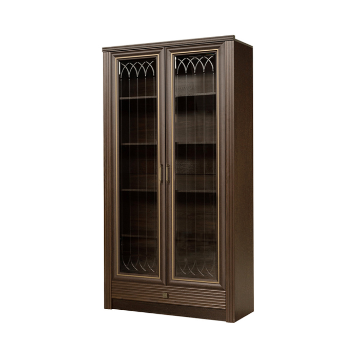 Шкафы распашные, Шкаф для книг Орлеан №838, ясень темный