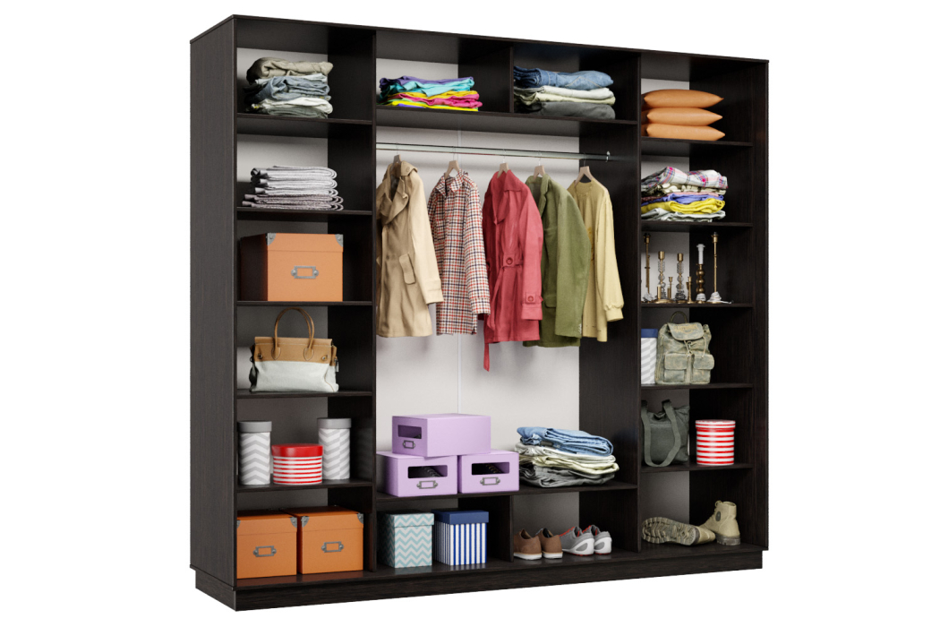 Шкафы-купе 3-х дверные, Шкаф-купе Премьер Лайт 58 (08;08;08) трехдверный