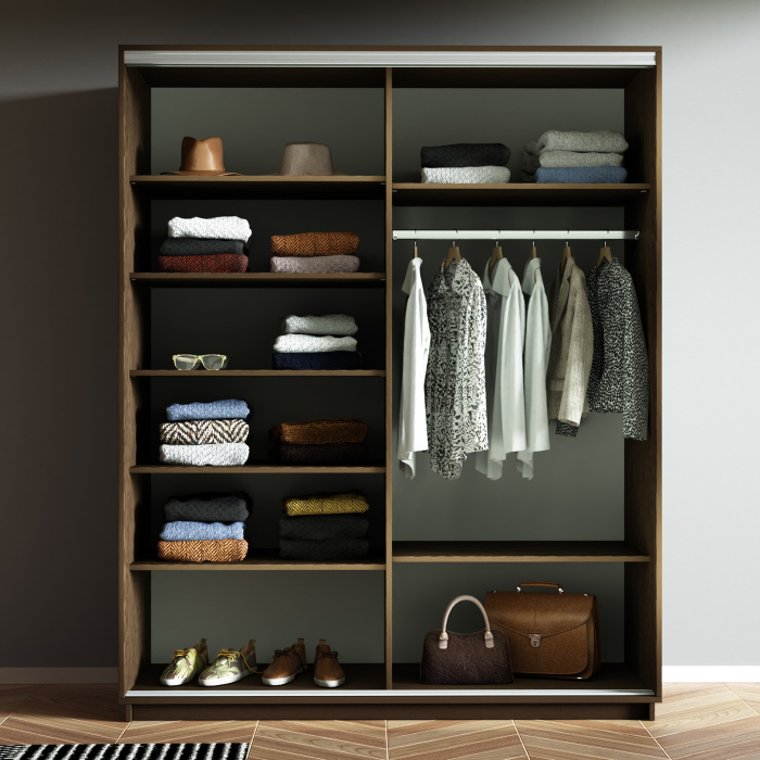 Шкафы-купе 2-х дверные, Шкаф-купе Экспресс 2-х дверный Фотопечать Калейдоскоп Стекла 160х60х240