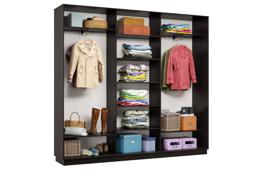 Шкафы-купе 3-х дверные, Шкаф-купе Премьер Лайт 55 (08;08;08) трехдверный