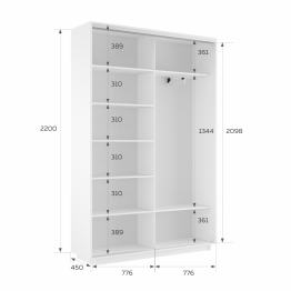 Шкаф-купе Экспресс 2-х дверный Фотопечать Калейдоскоп Стекла 160х45х220