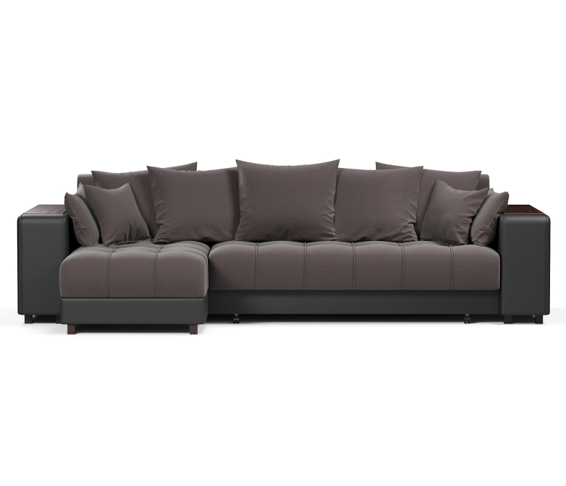 Диваны угловые в гостиную, Диван-кровать угловой  Дубай еврокнижка,велюр+экокожа