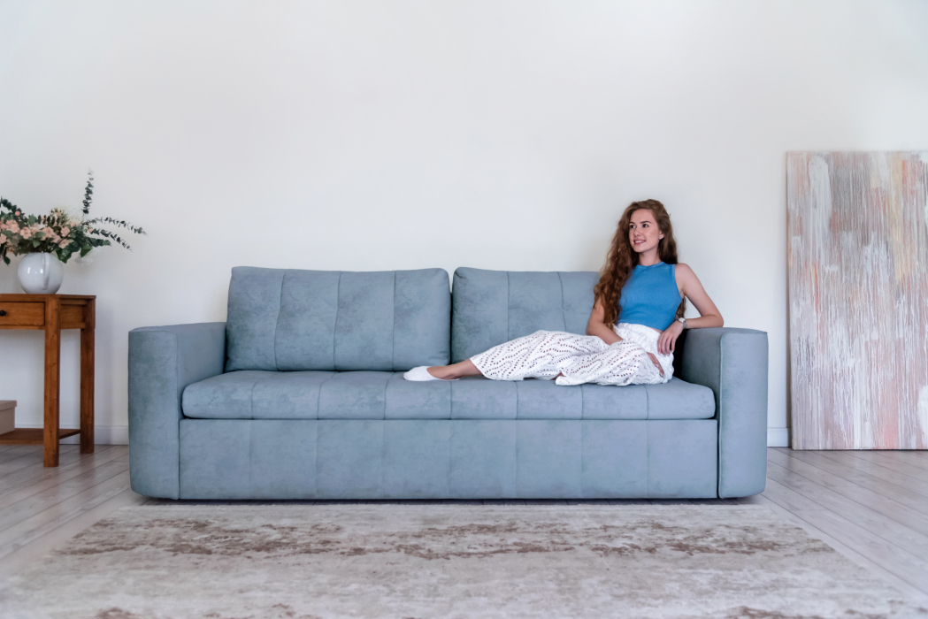 Диваны кровати со спальным местом, Прямой диван Boston, велюр