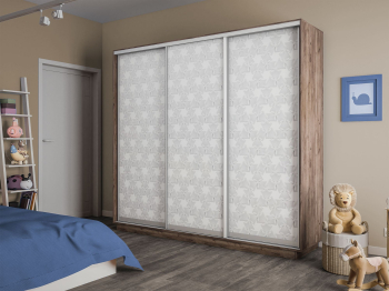 Шкаф-купе Экспресс 3-х дверный Фотопечать Калейдоскоп Стекла 240х45х240