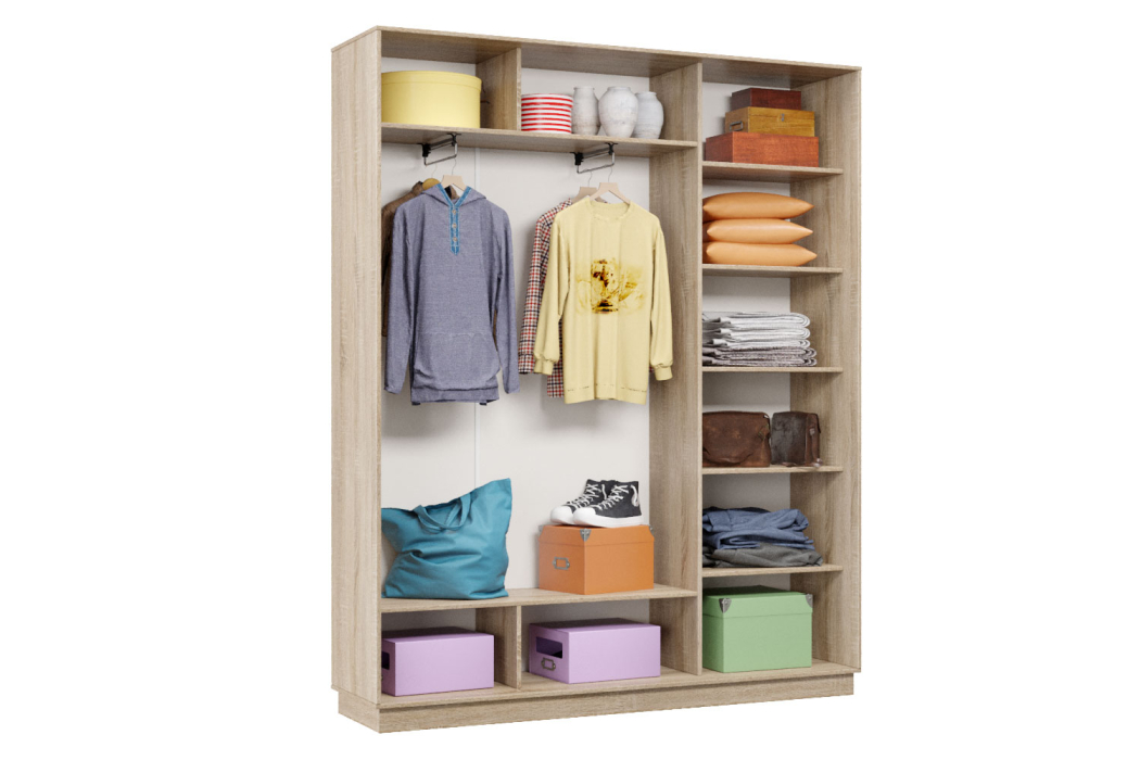 Шкафы-купе, Шкаф-купе Премьер Лайт 23 (11;11;11) трехдверный