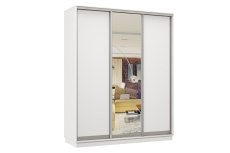 Шкафы-купе 3-х дверные, Шкаф-купе Премьер Лайт 42 (02;01;02) трехдверный