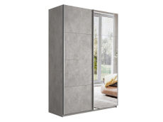 Шкафы-купе 2-х дверные, Шкаф Прайм дуо ДСП+зеркало 2300 х 1600 х 570