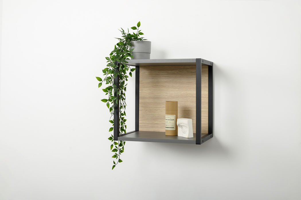 Детские полки, Полка Марвэл 16.487, темно-серый, плэйн