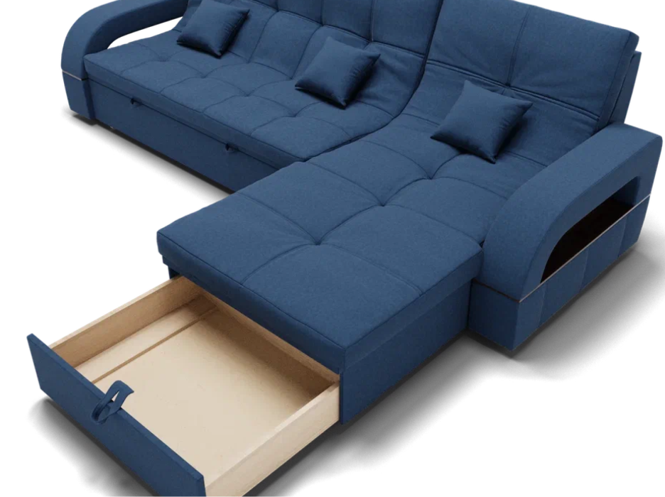 Диваны с ящиком для белья, Модульный диван Майами-2,микровелюр,антивандальная и водостойкая ткань,венеция