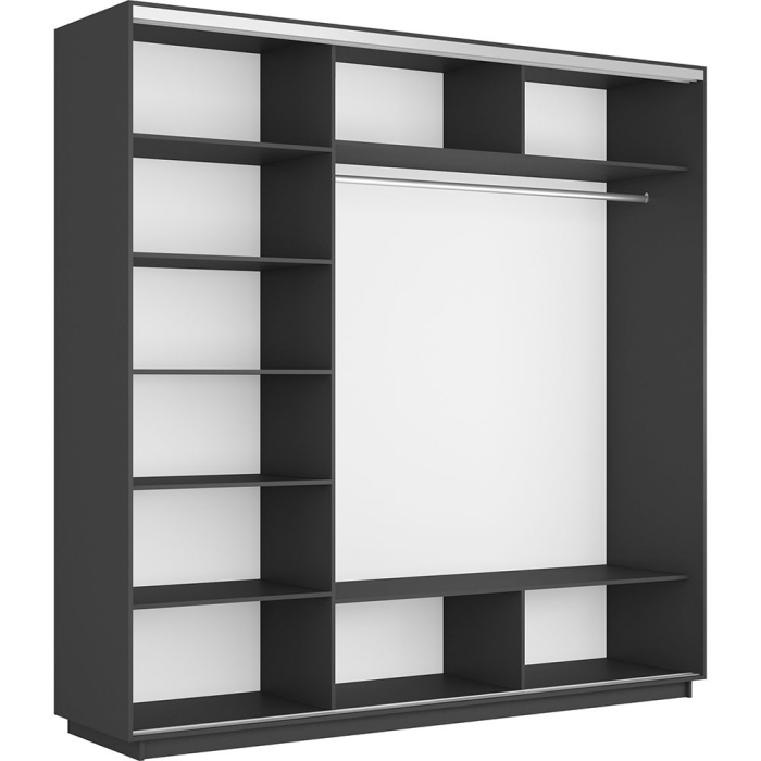 Шкафы-купе 3-х дверные, Шкаф-купе Экспресс 3-х дверный Фотопечать Калейдоскоп Стекла 210х60х220