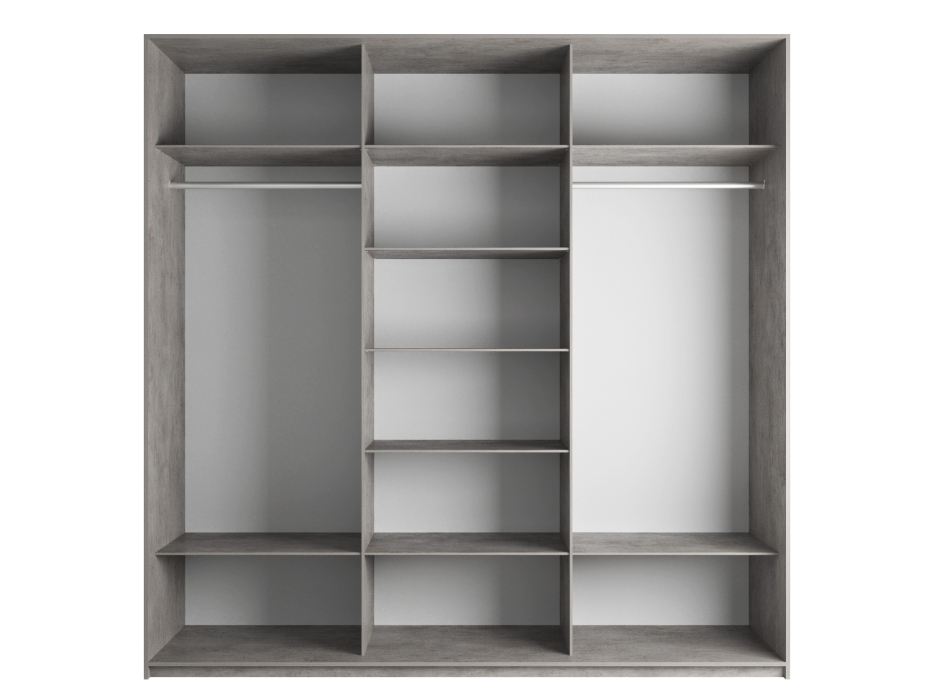 Шкафы-купе 3-х дверные, Шкаф-купе Эста 3-х дверный Стекла хаки/Доводчик 300х66х240