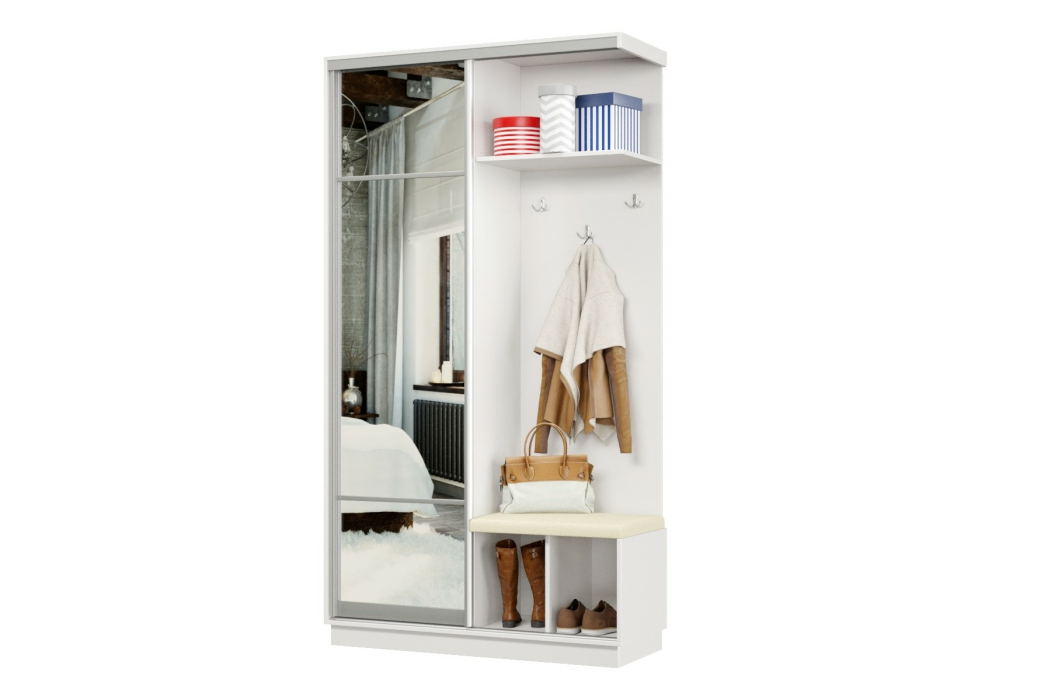 Прихожие, Прихожая Премьер 04 Лайт Мини 11 Правая Мягкая