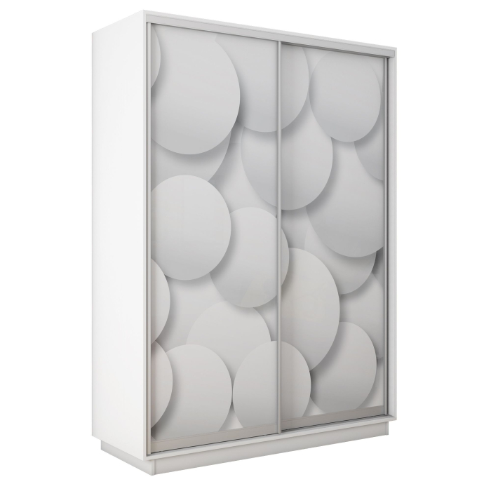 Шкафы-купе 2-х дверные, Шкаф-купе Экспресс 2-х дверный Фотопечать Шары Стекла 160х60х220