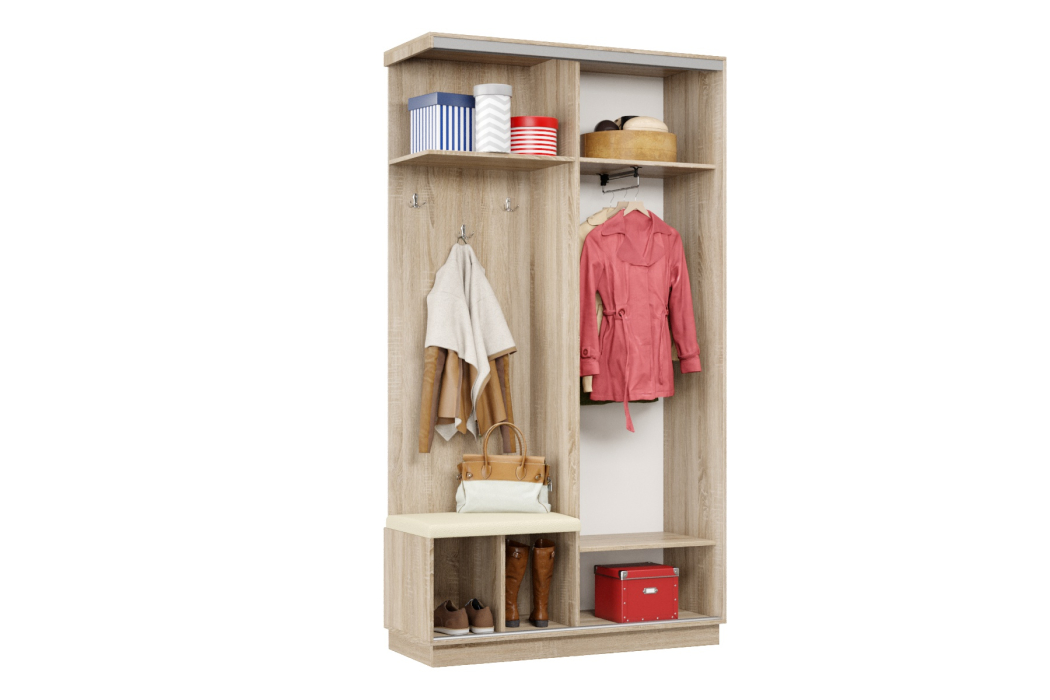 Прихожие, Прихожая Премьер 03 Лайт 11 Левая Мягкая