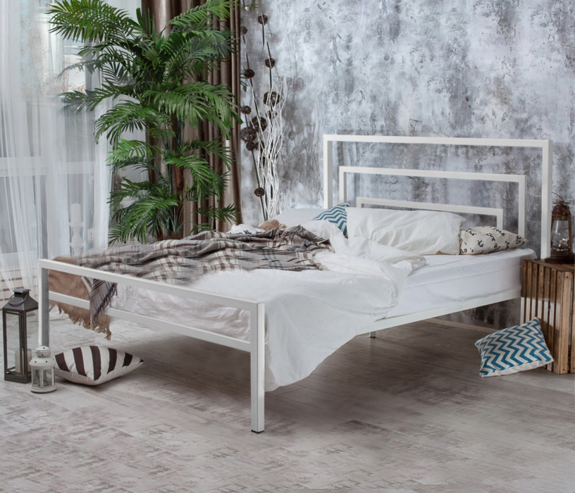 Кровати 140 см, Металлическая кровать Атланта 1.4