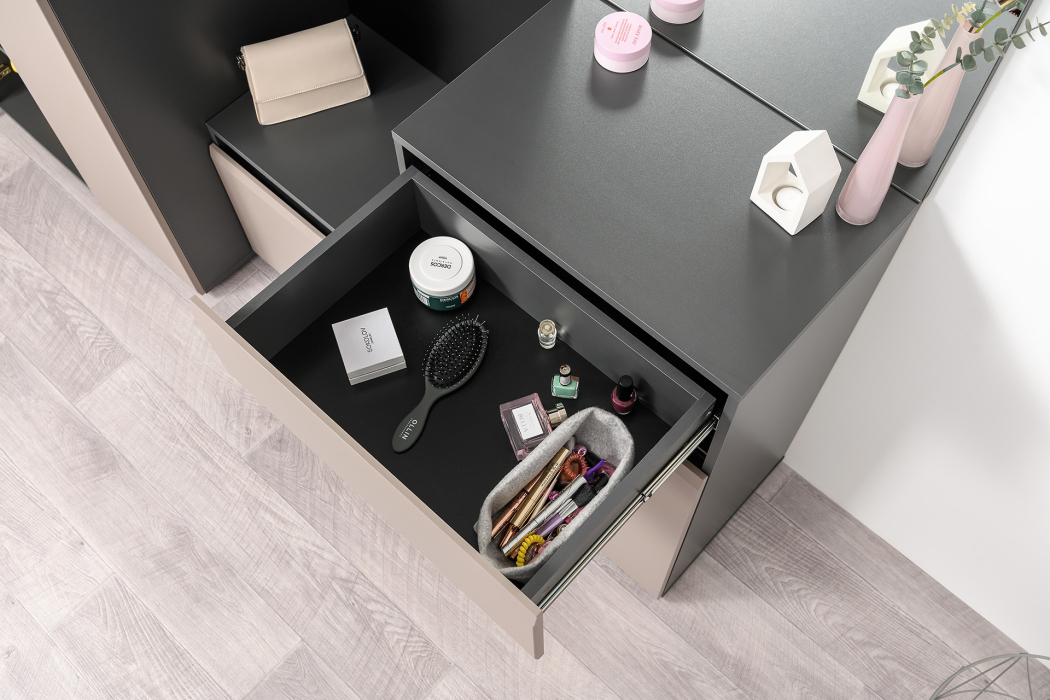 Тумбы, Комод Сидней 16.231.02, антрацит, веллюто капучино