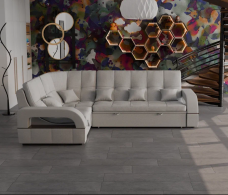 Диваны угловые в гостиную, Модульный диван Майами-3,микровелюр,антивандальная и водостойкая ткань,венеция