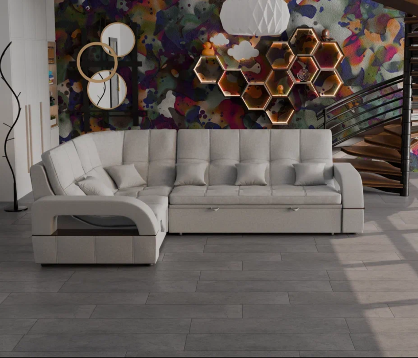 Диваны угловые в гостиную, Модульный диван Майами-3,микровелюр,антивандальная и водостойкая ткань,венеция