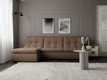 Угловой диван Монако-2 ППУ, велюр