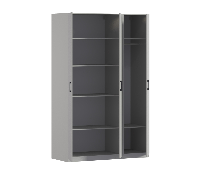 Для одежды, Шкаф трехдверный Макс 1500 мм, вариант №3 (ЛДСП)