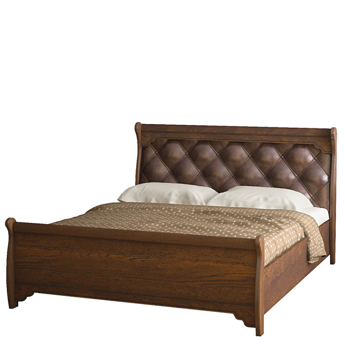 Кровати 160х200, Кровать двойная Флоренция 678, 1600, дуб оксфорд