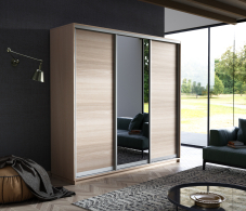 Шкафы-купе, Шкаф-купе Экспресс Медиум (1 зеркало) трио 2400 x 2100 x 600