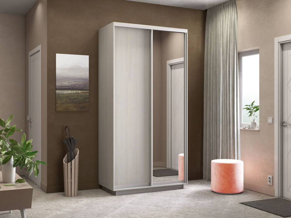 Шкафы-купе 2-х дверные, Шкаф-купе Экспресс Медиум дуо 2400 x 1200 x 450