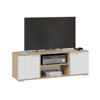 ТВ-тумбы, Тумба под ТВ Хилтон исп 2, дуб крафт золотой, белый матовый