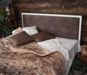 Кровать в стиле лофт Лоренцо 1.4 (Белый)