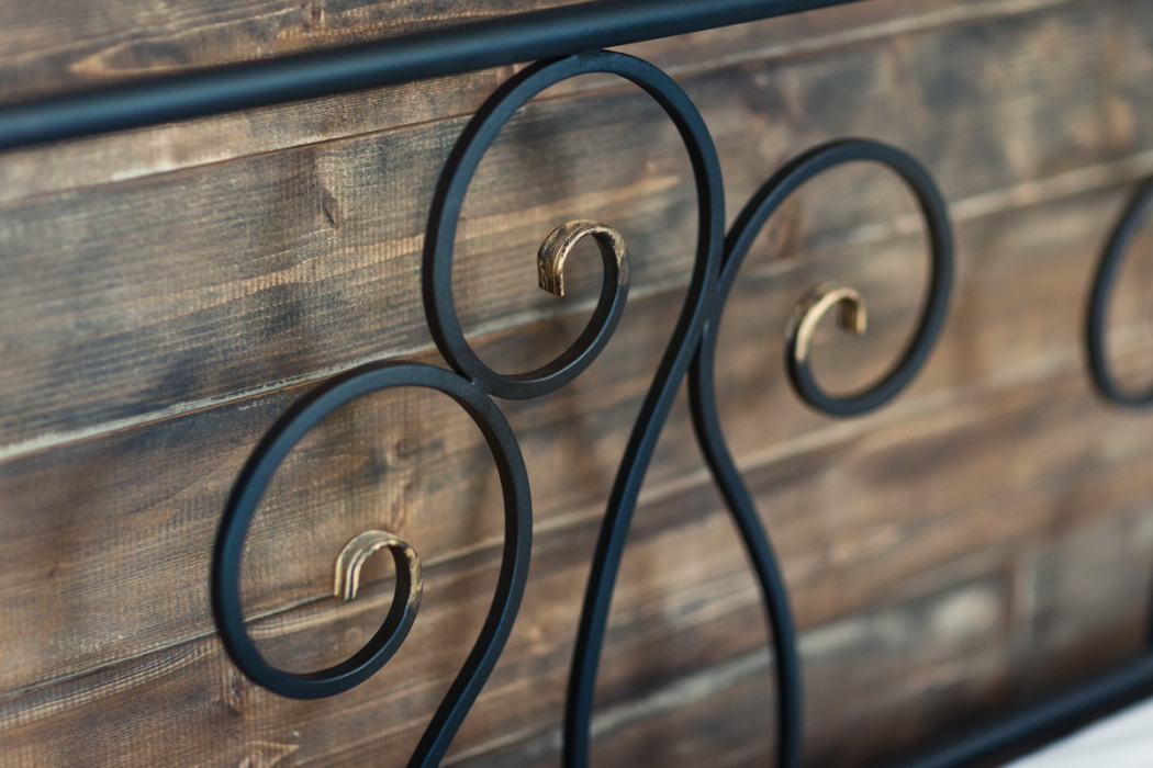 Кованые кровати, Кованая кровать Лацио 1.4 с двумя спинками