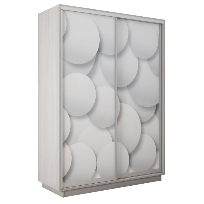 Шкафы-купе 2-х дверные, Шкаф-купе Экспресс 2-х дверный Фотопечать Шары Стекла 160х45х220
