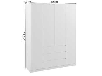 Шкаф четырехдверный  Мадера ЛДСП