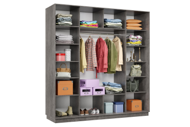 Шкаф-купе Премьер 36 (11ЗБ;11ЗБ;11ЗБ) фасады зеркало бронза/трёхдверный/Профиль чёрный муар