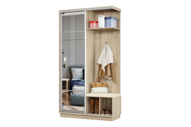 Прихожая Премьер 02 Лайт 11 Правая Мягкая