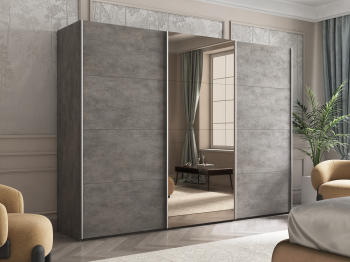 Шкаф-купе Эста ДСП+Зеркало+ДСП 300х66х240