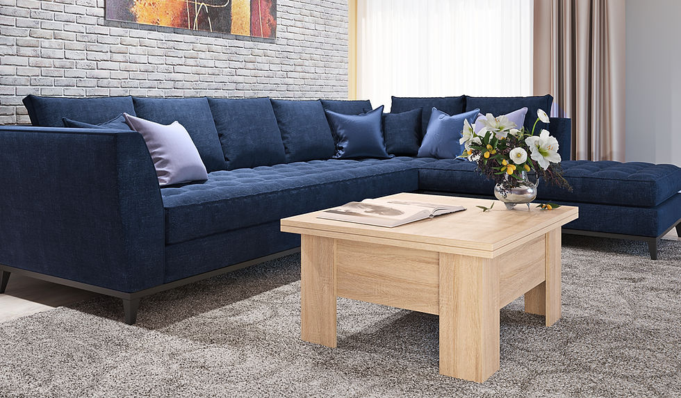 Столы-трансформеры, Стол журнальный Бета трансформер, ясень шимо светлый