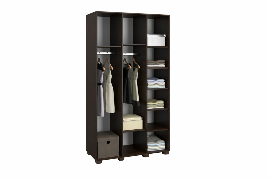 Шкафы распашные, Шкаф «Монблан» МБ-24К комбинированный