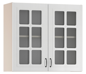 Регина шкаф навесной со стеклом 2 дв 80х72 см