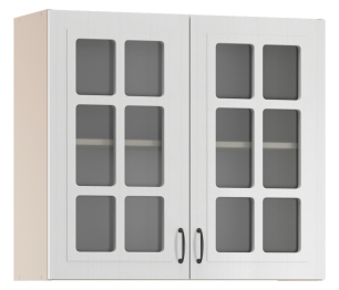 Регина шкаф навесной со стеклом 2 дв 80х72 см