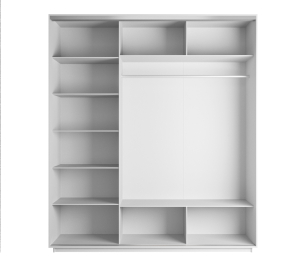 Шкаф-купе Экспресс Медиум (2 зеркала) трио 2200 x 2400 x 600