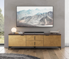 ТВ-тумбы, Тумба ТВ Шер ТБ-3305, дуб апрель темный, лофт голден пэлес