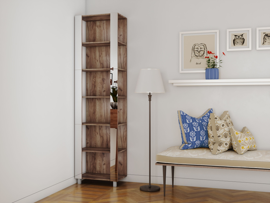 Открытые, Стеллаж модульный Универсальный 35х44х240 Зеркало