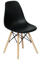 Стулья, Стул CINDY (EAMES) (mod. 001), дерево береза/металл/сиденье пластик, 51x46x82.5см