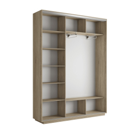 Шкаф-купе Экспресс 3-х дверный Фотопечать Шелк Стекла 240х45х240